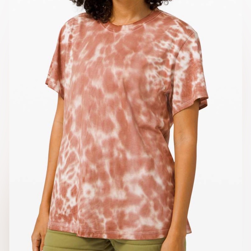 Lululemon All Yours Tee *Tie Dye Marmoleado Tie Dye Ancient Copper Women Sz M/8